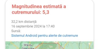 (UPDATE) Cutremur la Buzău. 5,3 grade, prima estimare