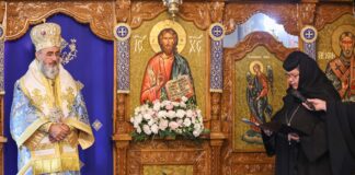 (FOTO) IPS Ciprian a slujit la Mănăstirea buzoiană Cârnu, de praznicul Acoperământului Maicii Domnului