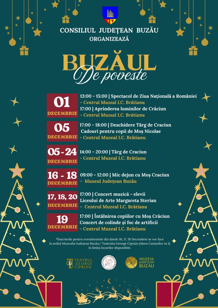 1 Decembrie masă tradițională spectacol Ziua Națională Buzău, program sărbători Consiliul Județean