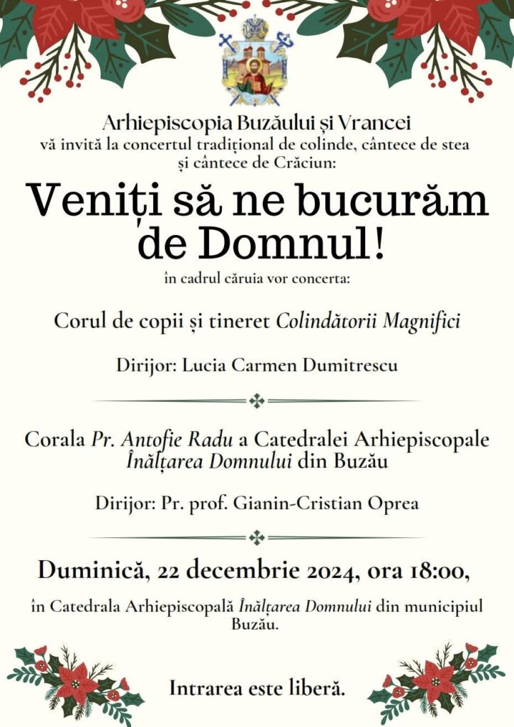 concert de Crăciun Catedrala Arhiepiscopală Buzău