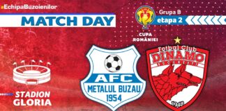AZI, la Buzău. Metalul joacă cu Dinamo, pe stadionul Gloria