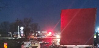 (UPDATE/FOTO) Trafic blocat la Popasul Merei