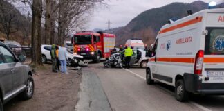 (FOTO) Accident mortal pe DN 10, la Nehoiu. Trafic blocat