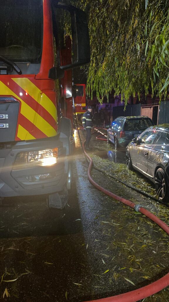 incendiu casă Buzău strada Filantropiei