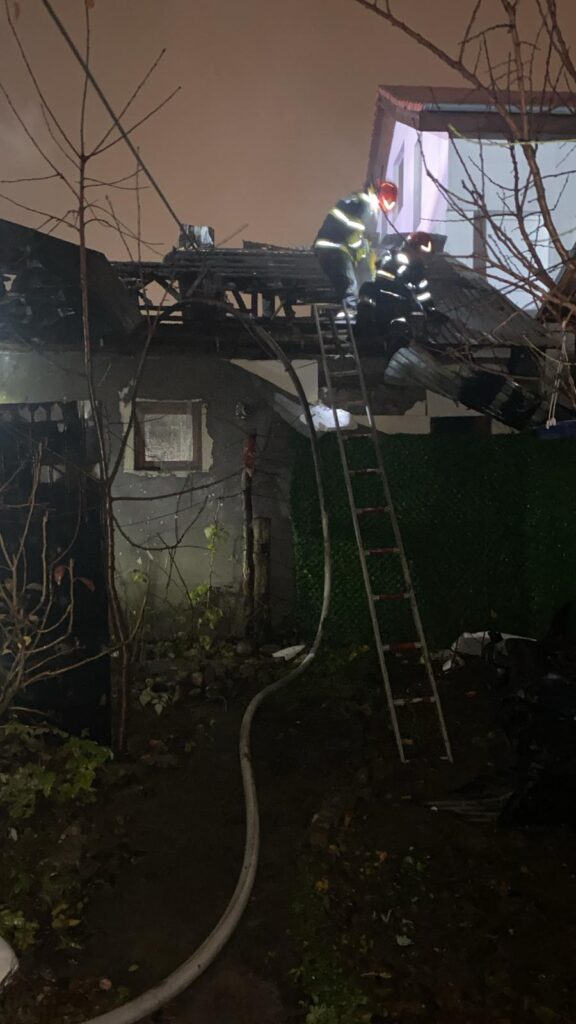 incendiu casă Buzău strada Filantropiei