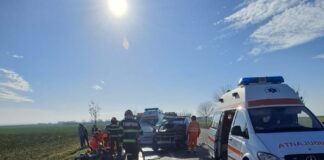 (UPDATE/FOTO) Grav accident pe E85, la Poșta Câlnău