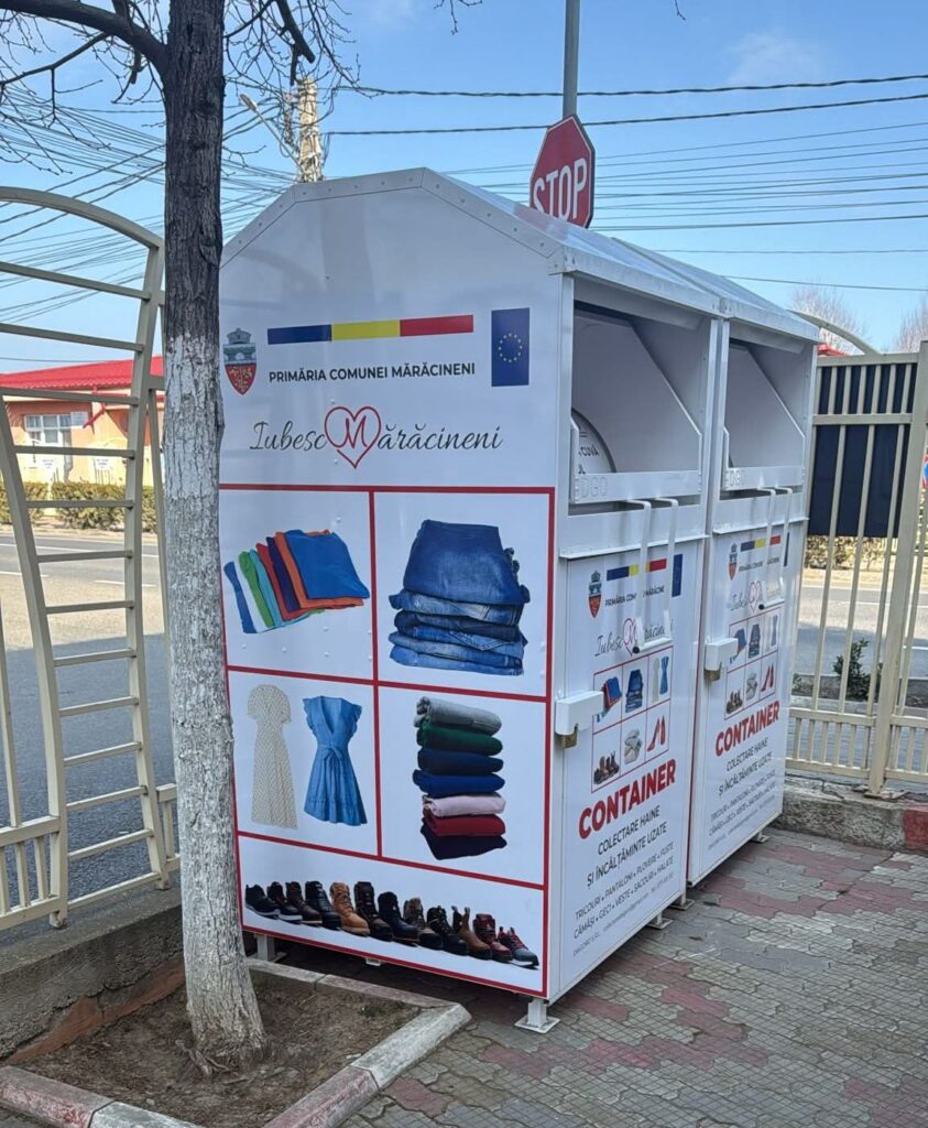 Mărăcineni, Mărăcineni containere haine, primar Constantin Dumitru