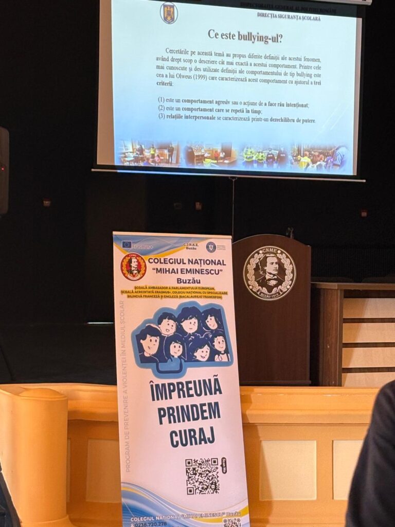 activitate Poliție Buzău, Colegiul Național Mihai Eminescu Buzău