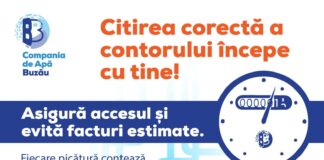 Citirea corectă a contorului începe cu tine!