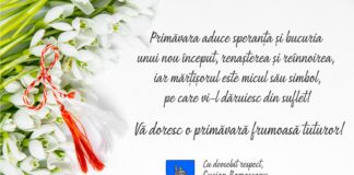 Mesajul de Mărțișor al președintelui Consiliului Județean Buzău, Lucian Romașcanu