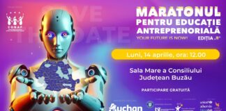AZI. Maratonul pentru Educație Antreprenorială. Participă zeci de elevi și profesori buzoieni