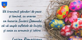 Mesajul de Paști transmis de președintele CJ Buzău, Lucian Romașcanu