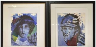 (FOTO) Tablouri donate Muzeului Județean. ,,Doamna cu pălărie” și ,,Evreu”, semnate de Cristina Mary-Molnar