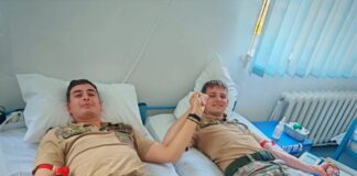 (FOTO) Au donat sânge. Gest de tradiție la școala militară din Boboc