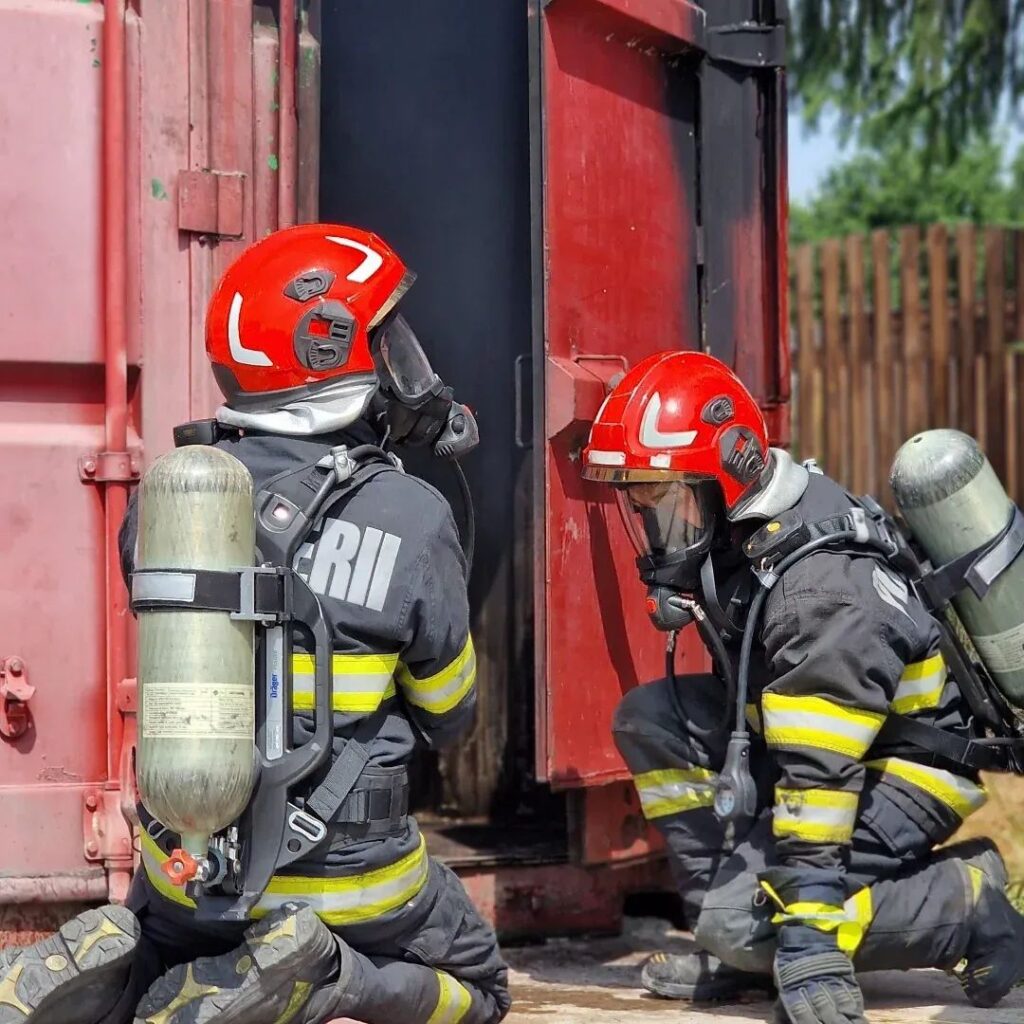 antrenamente pompieri ISU Buzău