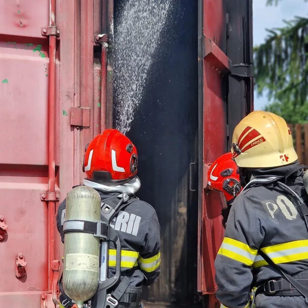 antrenamente pompieri ISU Buzău