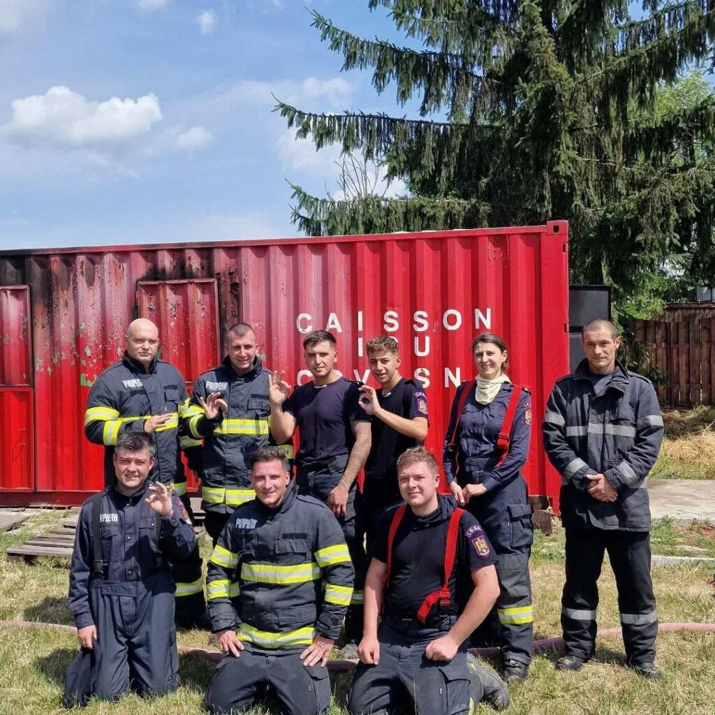 antrenamente pompieri ISU Buzău