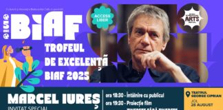 Actorul Marcel Iureș, întâlnire cu buzoienii. Mâine, la Teatrul ,,George Ciprian”, în cadrul BIAF