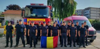 Alți 15 pompieri buzoieni, misiune în Broșteni