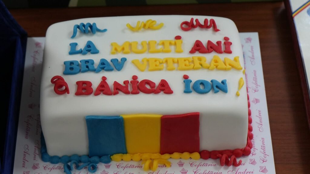 veteran de război Ion Banică sărbătorit