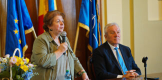 (VIDEO) Fiica academicianul Costin Murgescu, la Buzău. Conferință despre profesorul Guvernatorului Mugur Isărescu