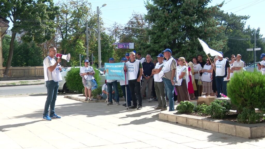 pichetare Prefectură Buzău, protest profesori