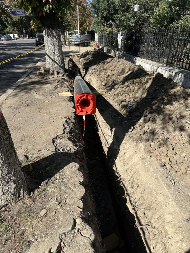 anunț Compania de Apă Buzău, înlocuire conductă apă bulevard Bălcescu Buzău