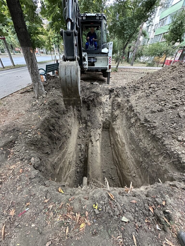 anunț Compania de Apă Buzău, înlocuire conductă apă bulevard Bălcescu Buzău