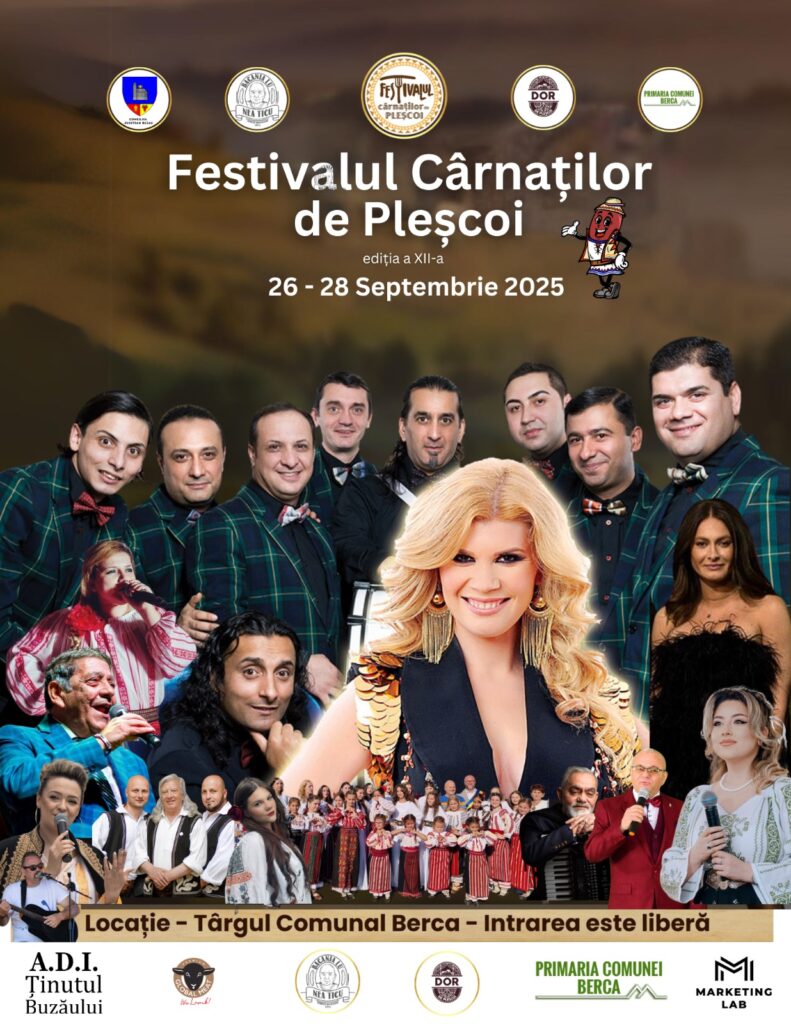 Festivalul Cârnaților de Pleșcoi 26-28 septembrie 2025 Berca