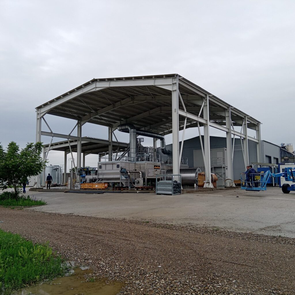 anunț Compania de Apă Buzău, canalizare Merei și Pietroasele, instalație de tratare nămol Buzău