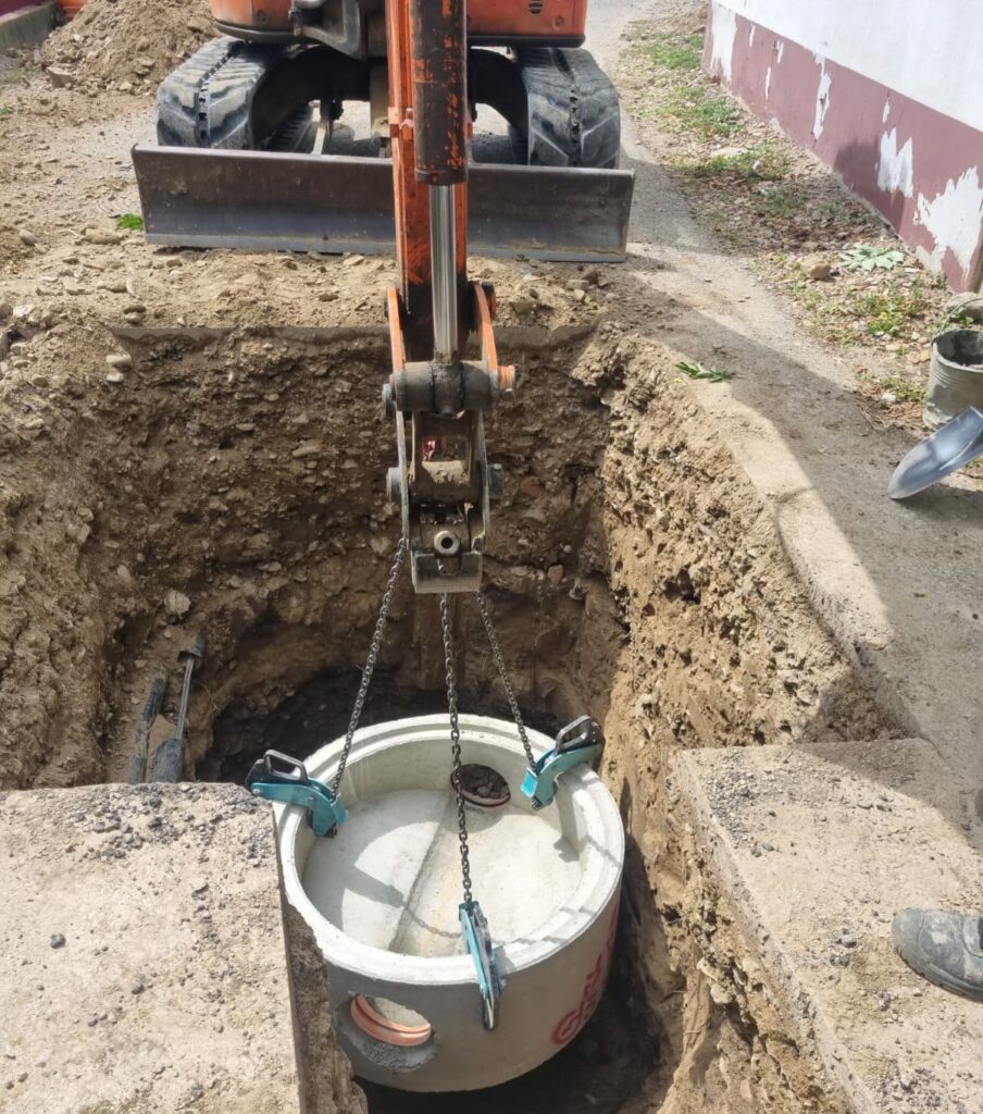 anunț Compania de Apă Buzău, lucrări canalizare Săpoca Cernătești Beceni, stație epurare Beceni