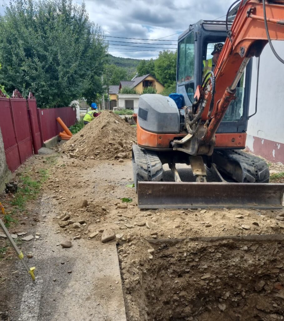 anunț Compania de Apă Buzău, lucrări canalizare Săpoca Cernătești Beceni, stație epurare Beceni