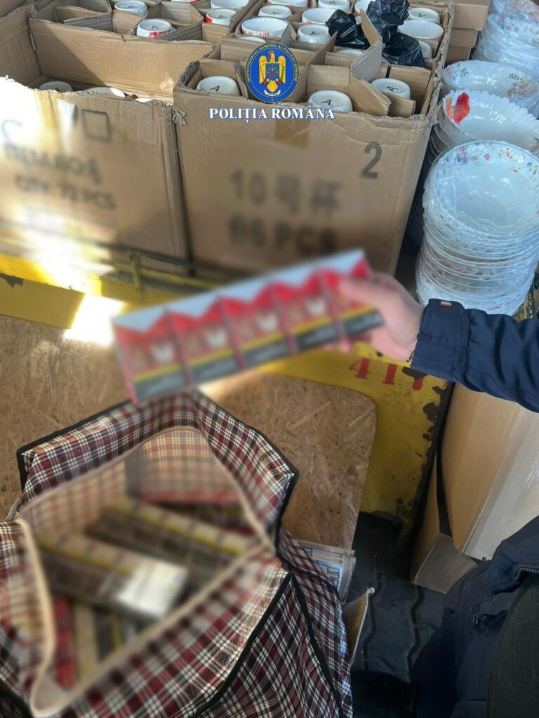 contrabandă țigări Buzău, flagrant contrabandă țigări Buzău, flagrant Piața Centrală Buzău