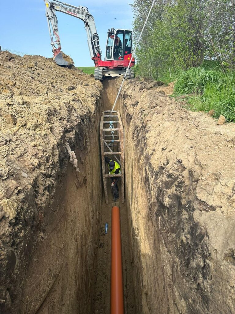 anunț Compania de Apă Buzău, stadiu canalizare comuna Padina Buzău