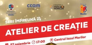 Seniorii buzoieni, provocați să facă decorațiuni de Crăciun. Atelier la Iazul Morilor