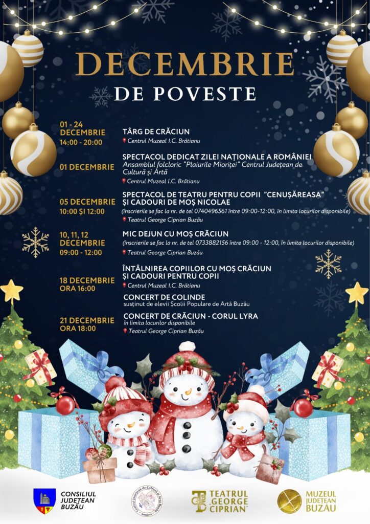 Decembrie de Poveste Consiliul Județean Buzău, Sărbători de Iarnă 2025