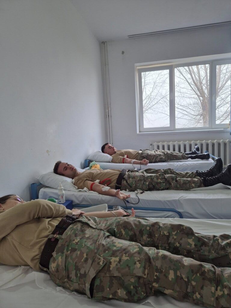 donatori de sânge școli militare Boboc