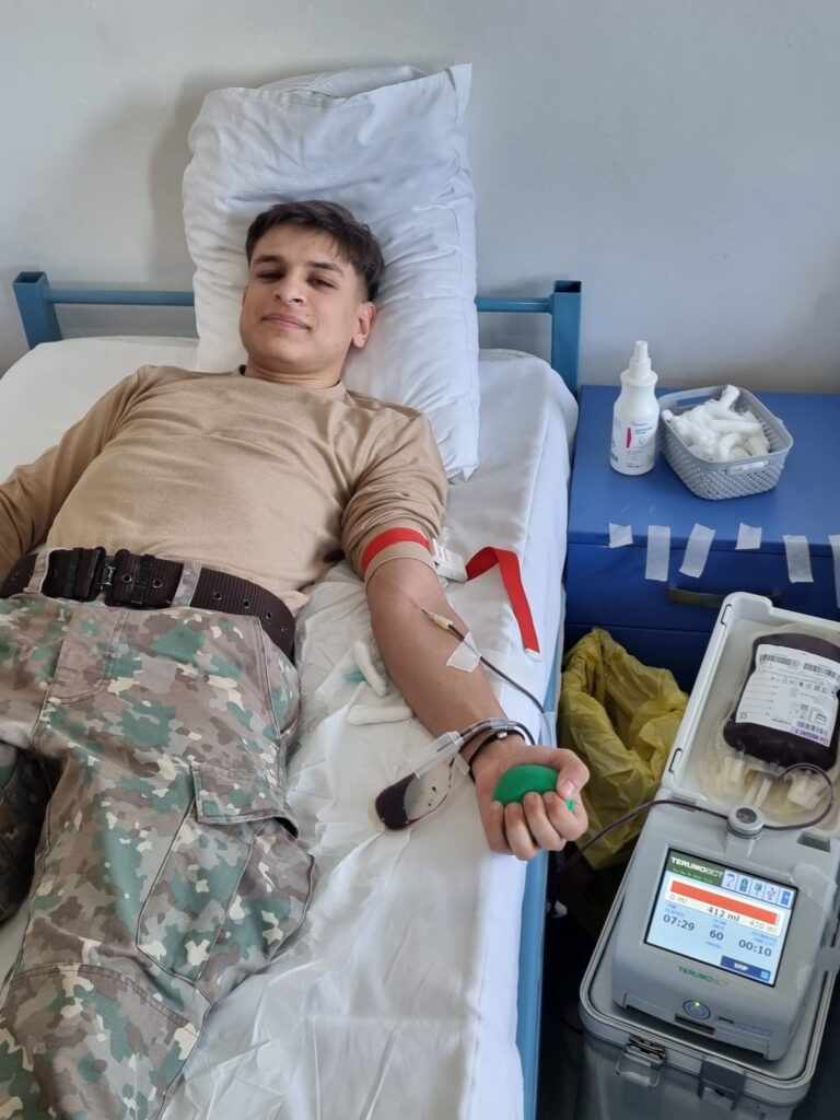 donatori de sânge școli militare Boboc
