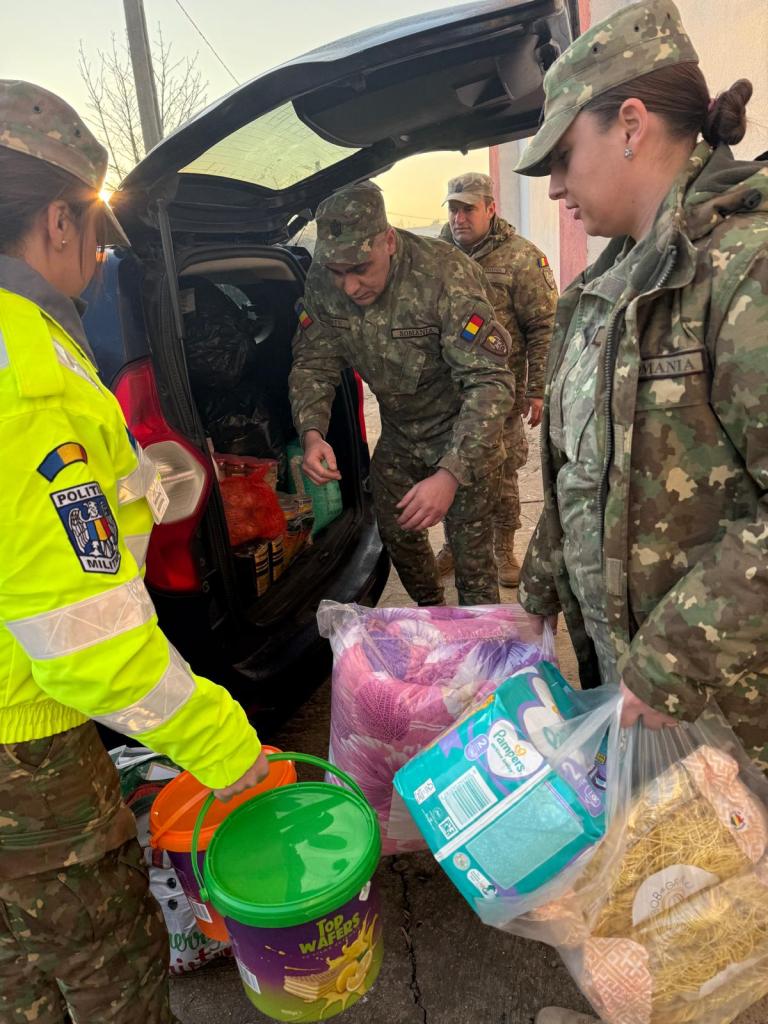 daruri militari buzoieni familii nevoiașe, daruri Sărbători familii nevoiașe Buzău, Divizia 2 Infanterie Getica Buzău