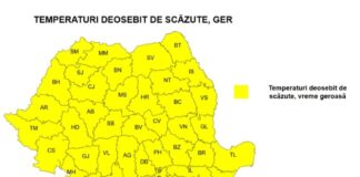 Cod galben de ger, precipitații mixte și polei