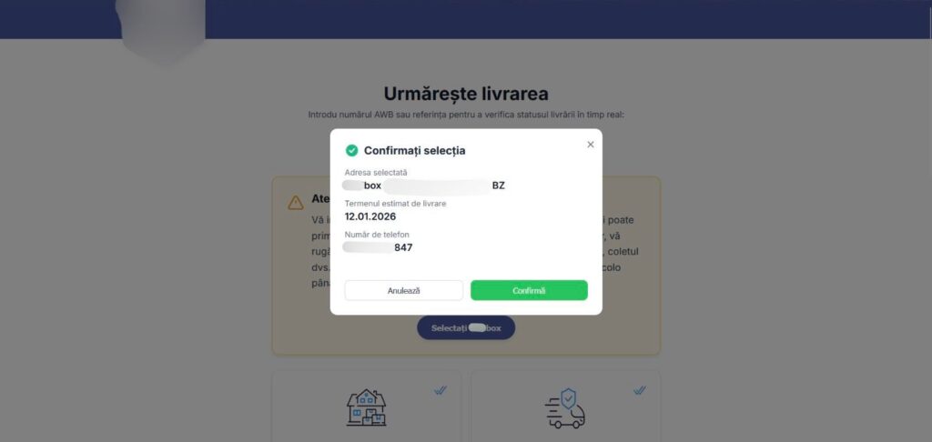 înșelăciune sms link firmă curierat Buzău