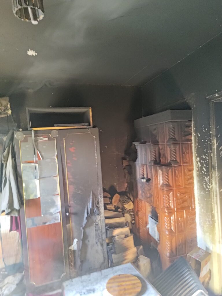 bărbat arsuri incendiu casă Podgoria