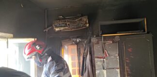 (FOTO) Bărbat în stare gravă, cu arsuri, în urma unui incendiu la Podgoria