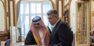 (FOTO) Marcel Ciolacu, întâlnire cu Ambasadorul Regatului Arabiei Saudite. ,,Investiții posibile în județul Buzău”