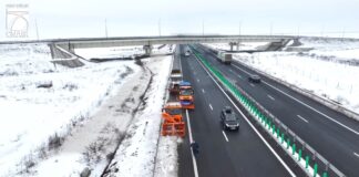 (VIDEO) Autostrada A7. Deszăpeziri pe final, pe benzile de urgență