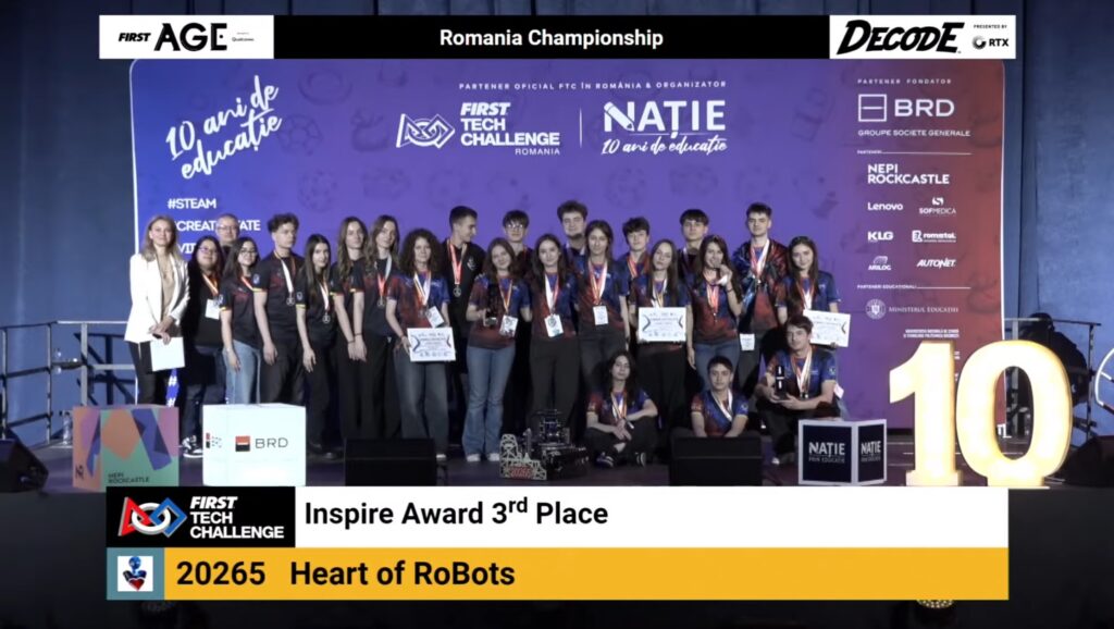calificare Heart of Robots Mondial SUA, Heart of Robots Buzău
