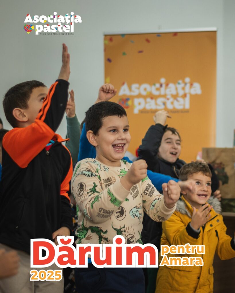 Dăruim pentru Amara Asociatia pastel Primărie, daruri familii sat Amara Balta-Albă