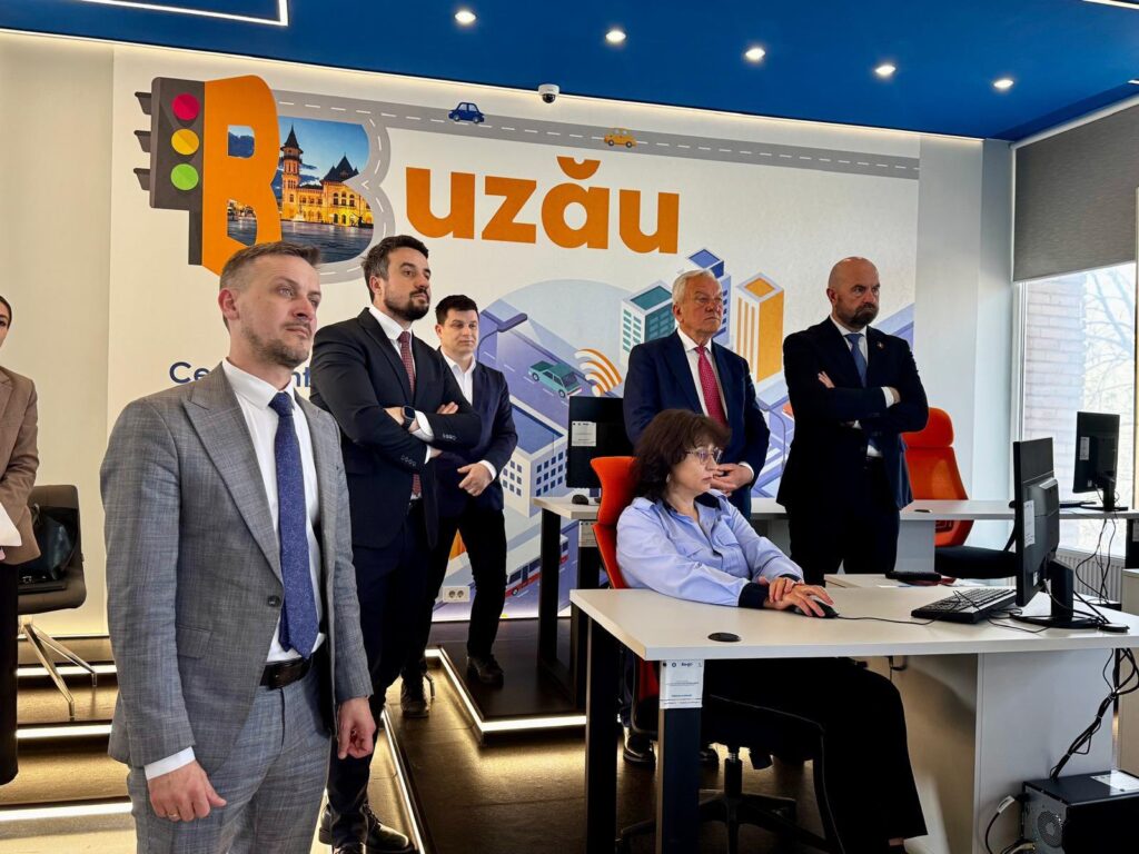 Adrian Petre, Constantin Cristea, Marcel Ciolacu președinte Consiliul Județean Buzău, primar Constantin Toma, Romeo Lungu, vicepremier Republica Moldova Vladimir Bolea vizită Buzău