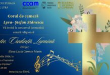 Corul Lyra, concert de excepție la Teatrul „George Ciprian”. Intrare gratuită