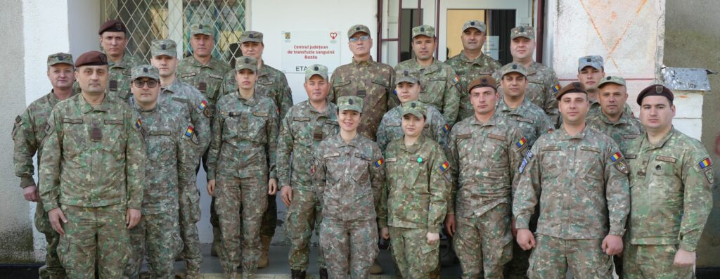 campanie donare de sânge, Centrul de Transfuzie Sanguină Buzău, militari Buzău donare de sânge